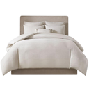 Hanae Cotton Blend Yarn Dyed Comforter King Set White 3 pc