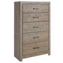Culverbach Gray Five Drawer Chest
