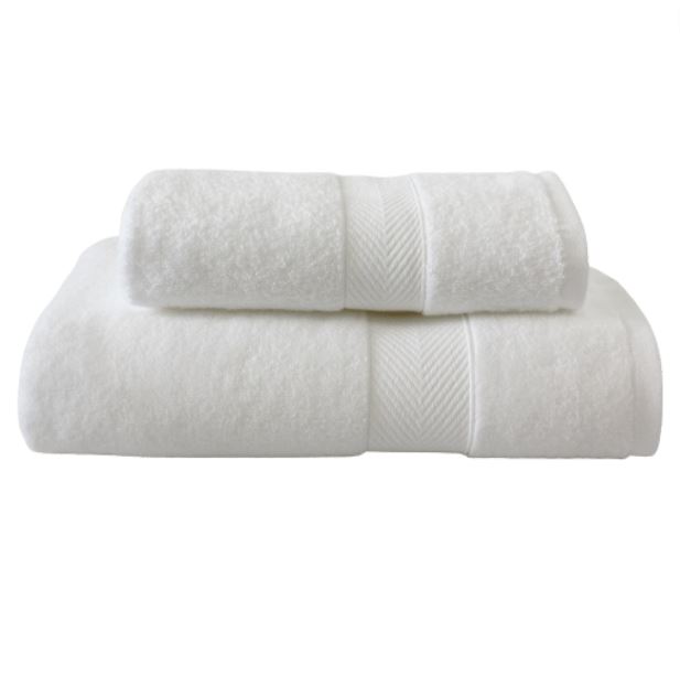 Ankara Bath Towel White