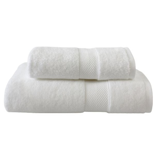 [166989-BB] Ankara Wash Towel White