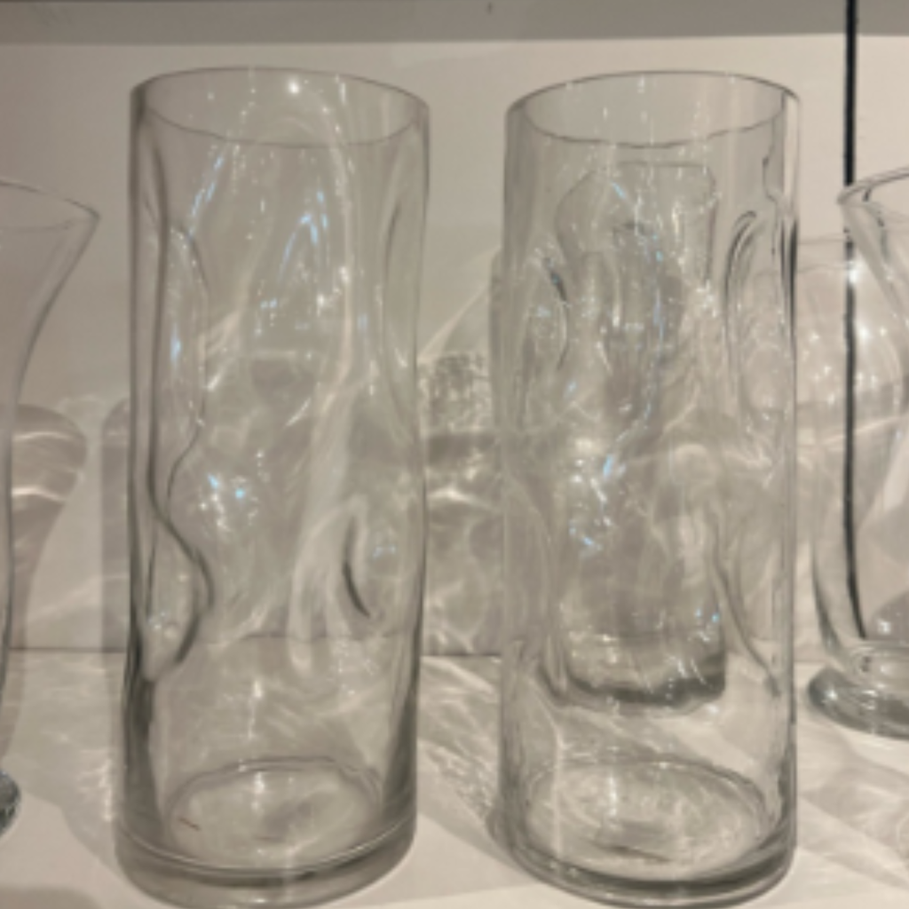 Clear Water Vase 12in