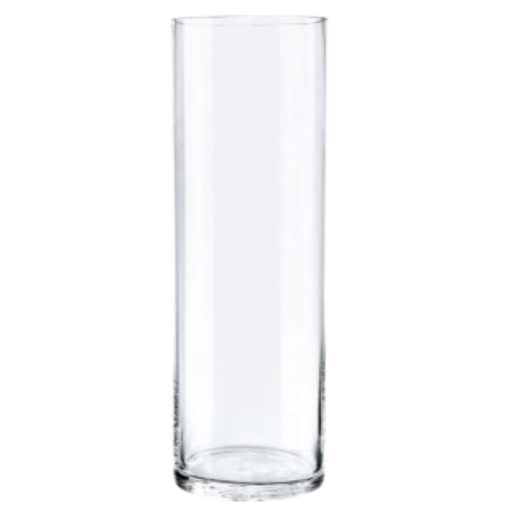 Cylinder Glass Vase 12in
