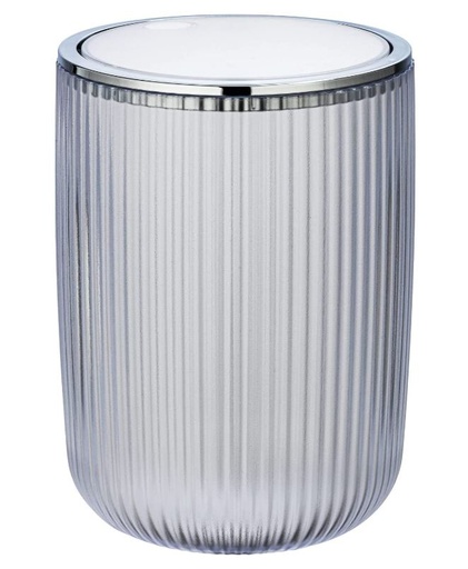 [167803-BB] Agropoli White Frosted Swing Cover Bin