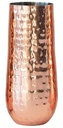 Hammered Stainless Steel Stemless Champagne Flute