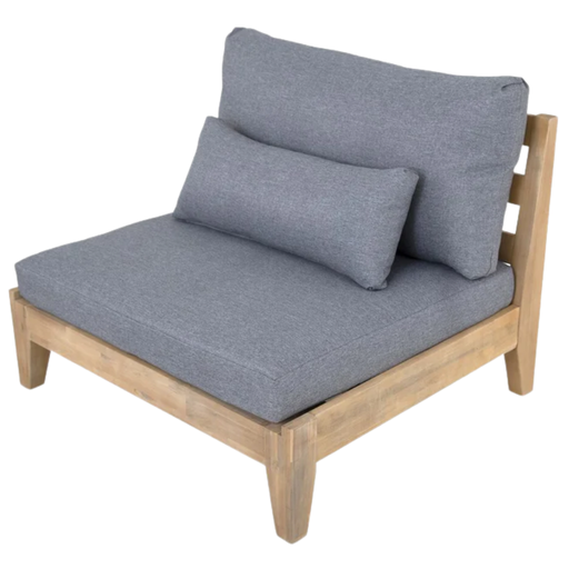 [168600-BB] Baja Lounge Chair Dark Grey