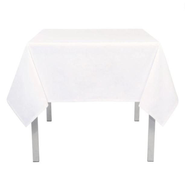 Spectrum White Tablecloth 60X90 in