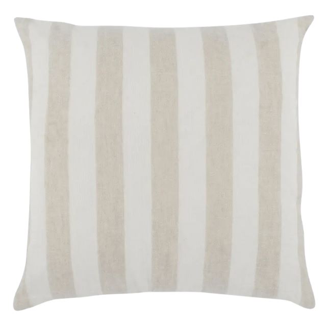 Atwater Ivory Natural Striped Pillow 26x26in