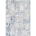 Lustro Abstract Dark Blue Rug 5ft x 7ft