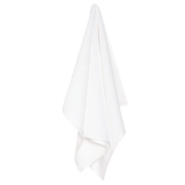 Ripple Kitchen Towel White