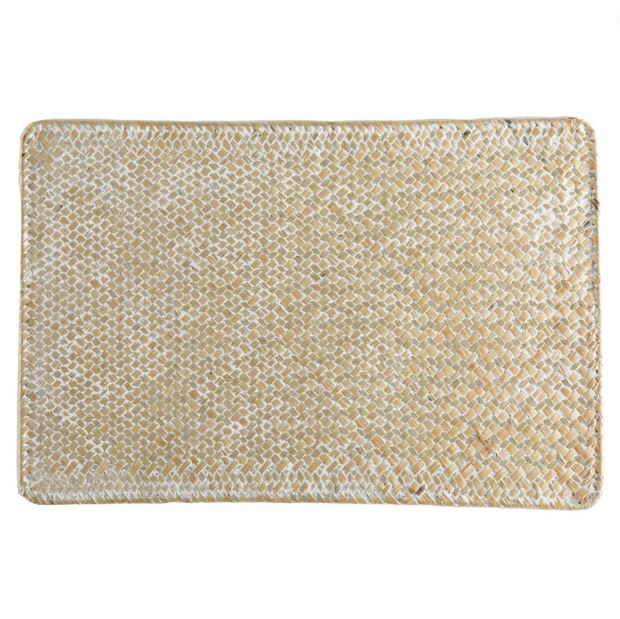 Natural Weave White Placemat