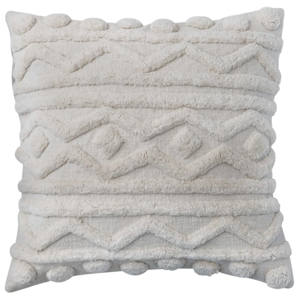 Tufted Zig Zag Pillow 20in