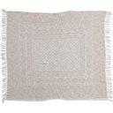 Ivory Printed Throw 60x50in