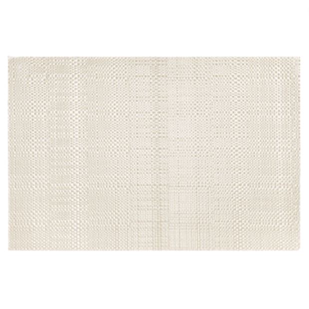 Trace Basketweave White Placemat