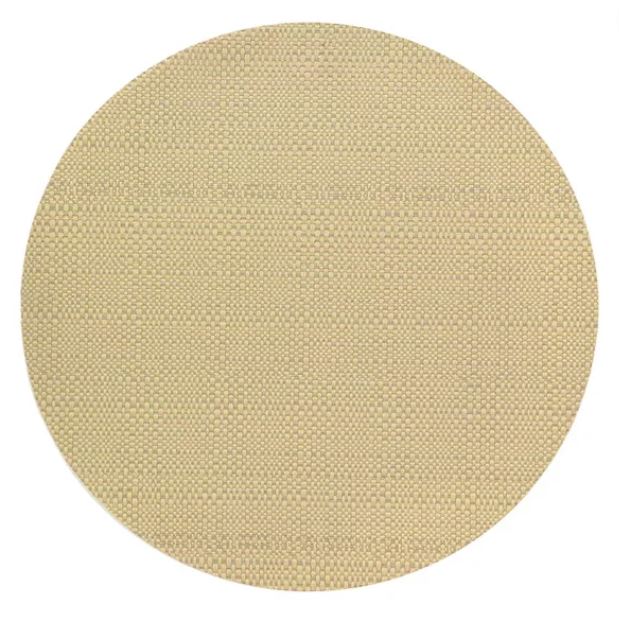 Trace Basket Weave Round Placemat Oyster