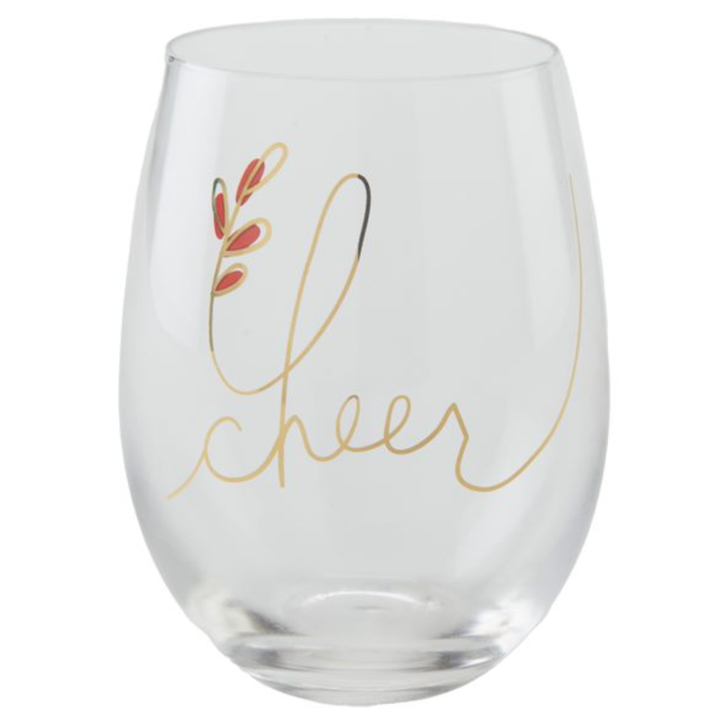 Sentiment Cheer Beverage Glass-Short