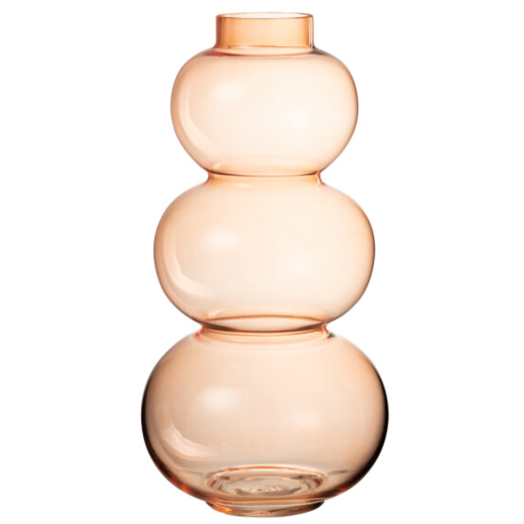 Globe Orange Vase 14in
