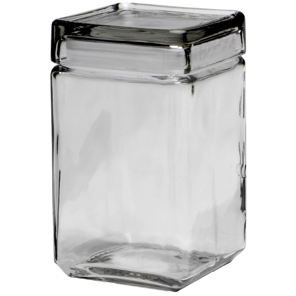 Anchor Hocking Stackable Jar with Glass Lid 1.5qt