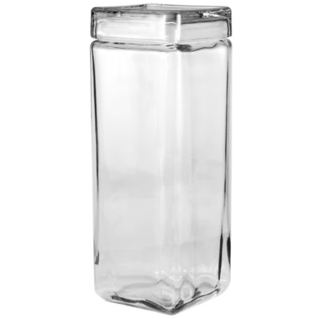 Anchor Hocking Stackable Jar with Glass Lid 2qt