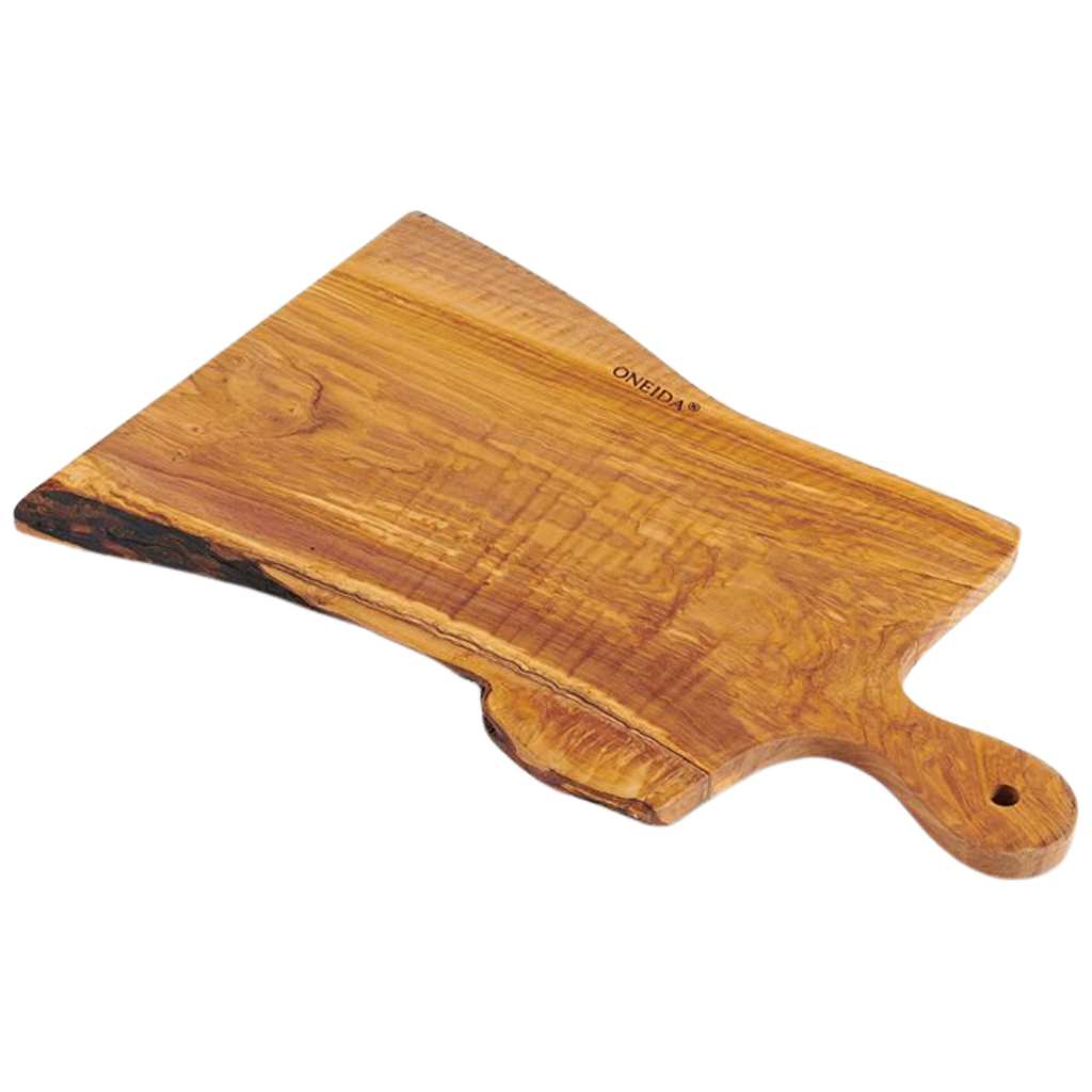 Anchor Lodge Italian Olive Wood Rustic Edge Board with Handle 