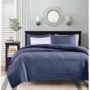 Quebec King Coverlet Set Navy