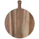 Suar Wood Cheese/Cutting Board w/ Handle, Natural 24"L x 19"W