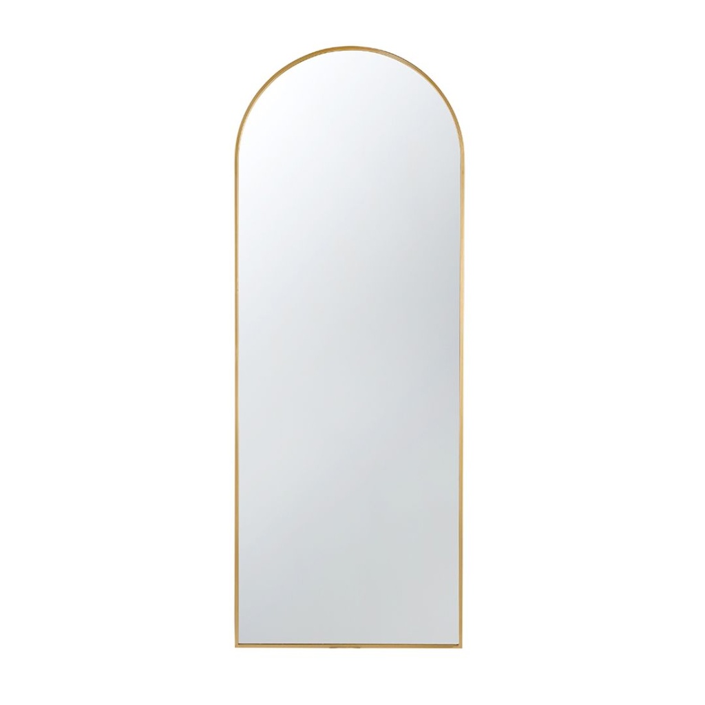 Celine Gold Arch Wall Mirror 28x74in