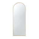Celine Gold Arch Wall Mirror 28x74in