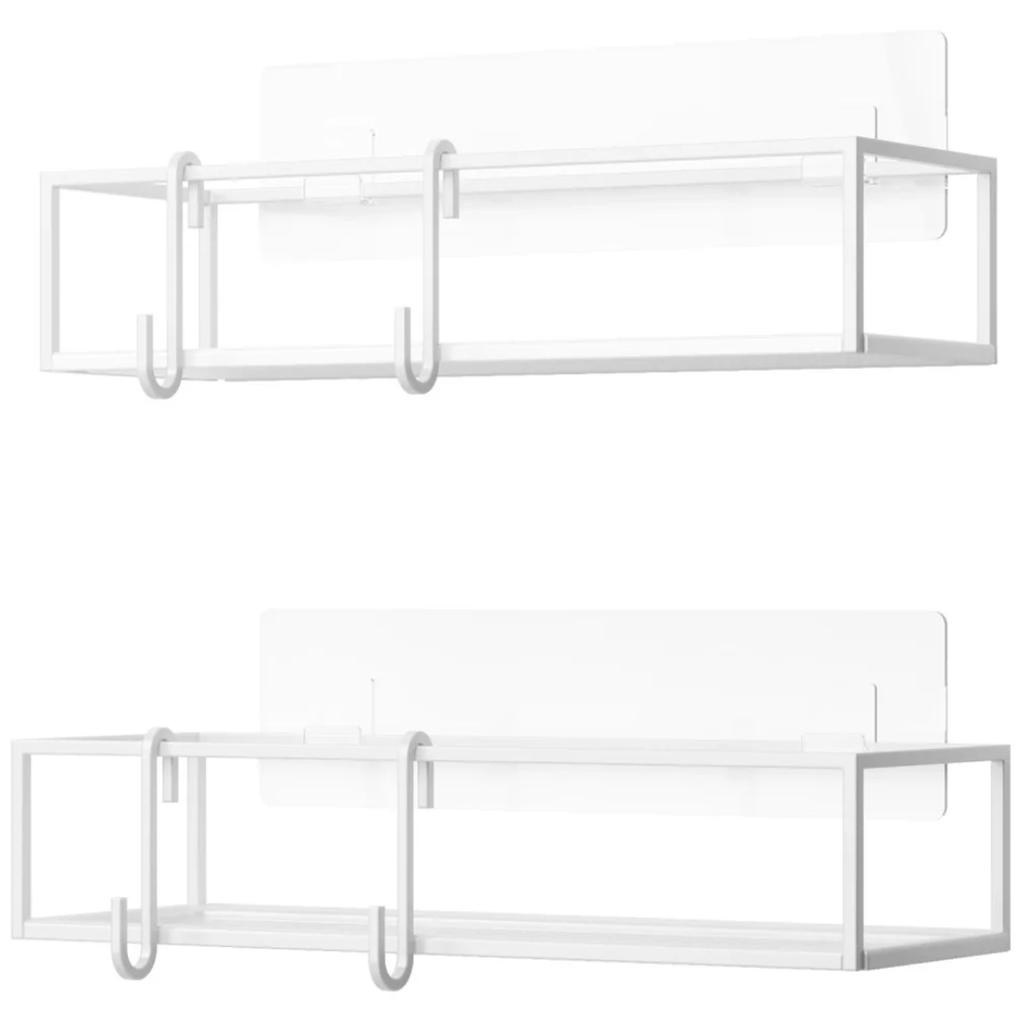 Cubiko Shower Bin Set of 2 White