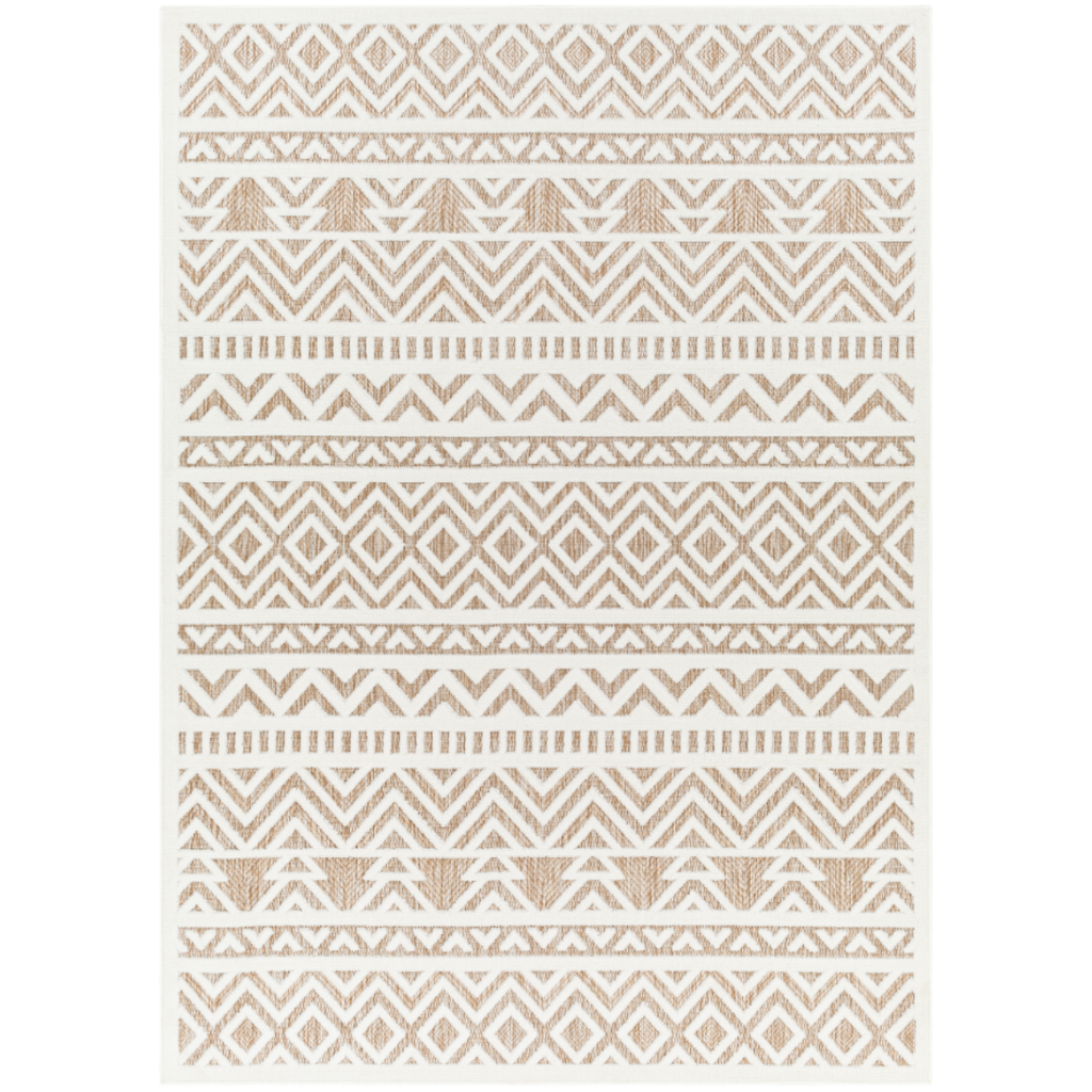 San Diego White Tan Rug 7ft x 9ft