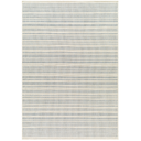 Ravello Ivory Blue Stripe Indoor Outdoor Rug 5x7