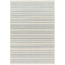 Ravello Ivory Blue Stripe Indoor Outdoor Rug 6X9