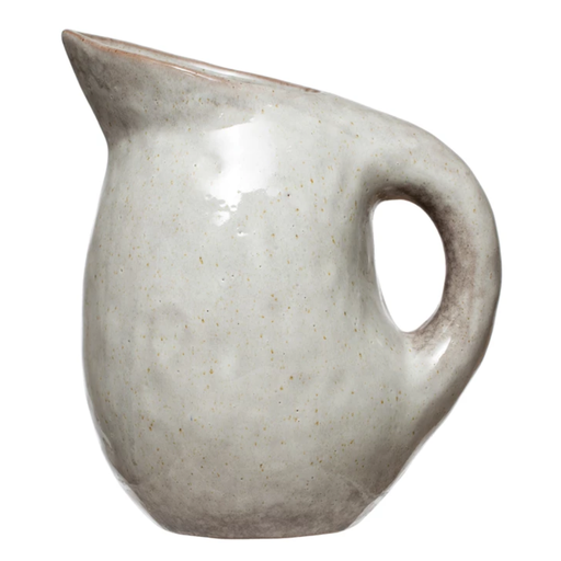 [168478-BB] Natural Stoneware Pitcher 9in