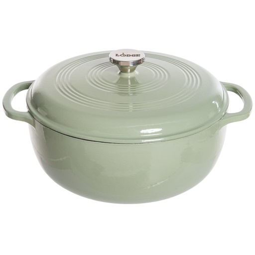 [168732-BB] Lodge Enameled Dutch Oven Sage 6QT
