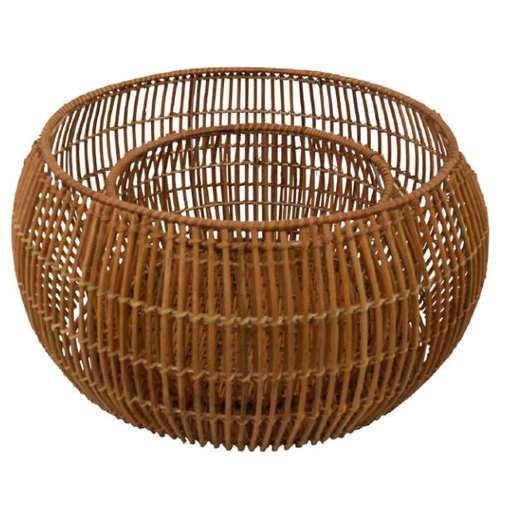 [168937-BB] Circular Natural Fiber Basket Large