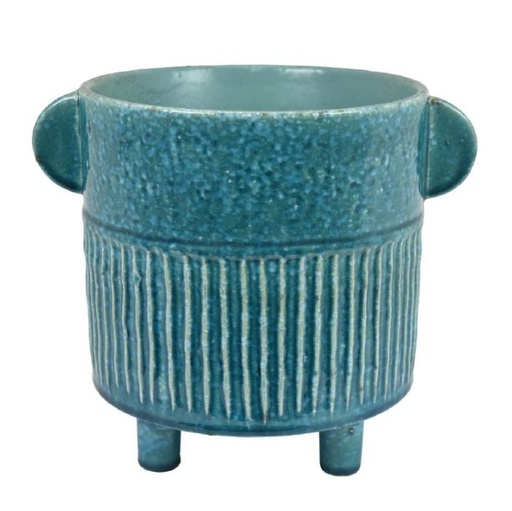 [168957-BB] Planter Turquoise 9.75in