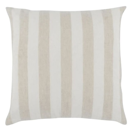 [169038-BB] Atwater Ivory Natural Striped Pillow 26x26in