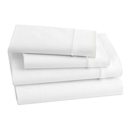 [150675-BB] Lagos King Flat Sheet White