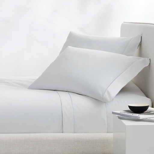 [150680-BB] Lagos King Pillowcase Set White