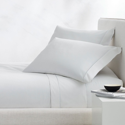 [150679-BB] Lagos Queen Pillowcase Set White