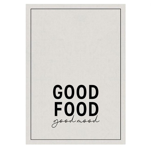 [169058-BB] Good Food Good Mood Tea Towel
