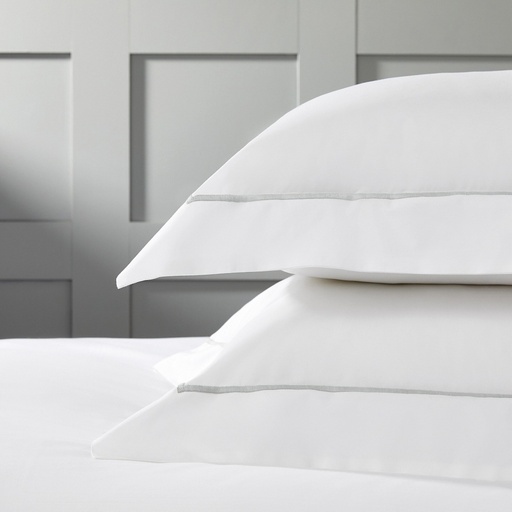 [150706-BB] Lagos Queen Sham Set Silver
