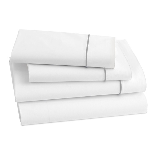 [150698-BB] Lagos Twin Flat Sheet Silver