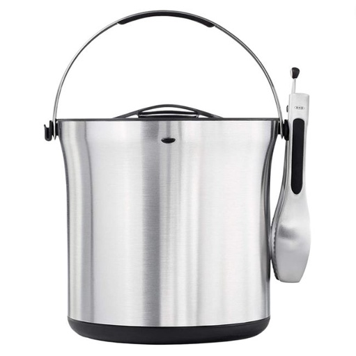 [140387-BB] OXO Stainless Steel Ice Bucket with Tongs