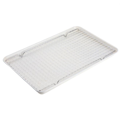 [169360-BB] Core Home Nonstick Sheet Pan with Cooling Rack Cream 11X17in