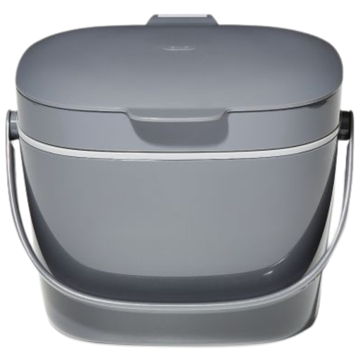 [170018-BB] OXO Easy Clean Compost Bin Charcoal 1.75Gal