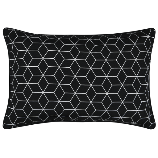 [170367-BB] Lausa Black Pillow 16x24in