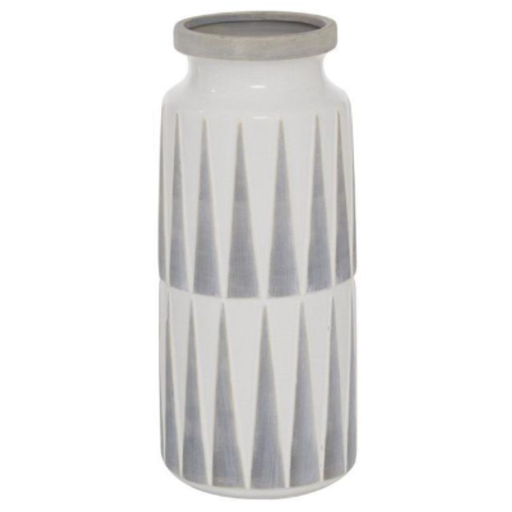 [170963-BB] Patterned Ceramic Vase 13in