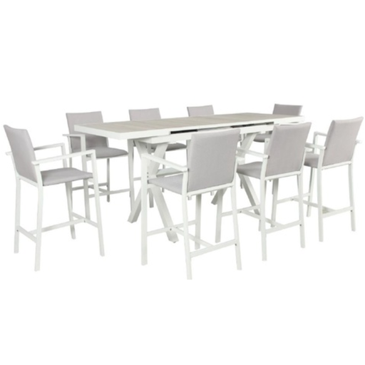 [171303-BB] Playa Bar Chair - White