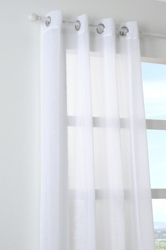 [157410-BB] Paloma Sheer 102in White