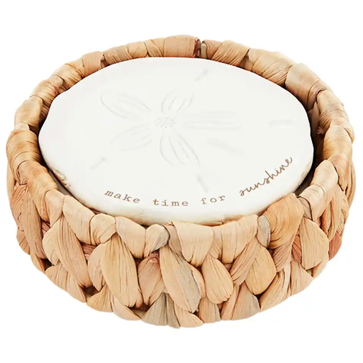 [171423-BB] Sand Dollar Coaster Set